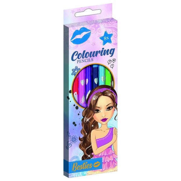 Besties - 8 Colouring Pencils