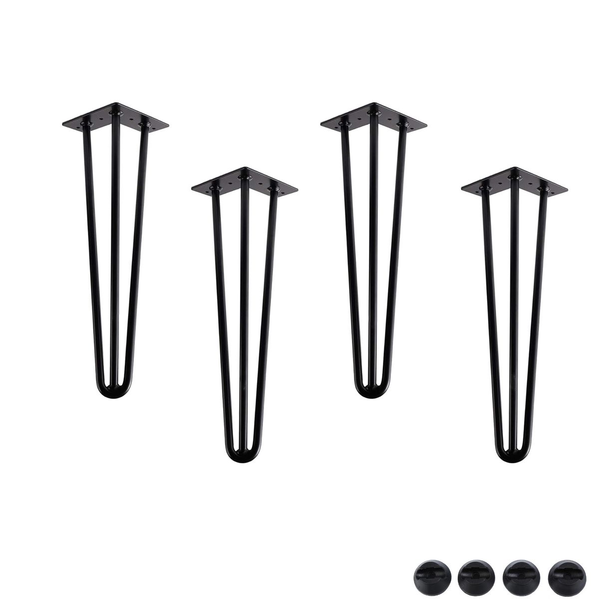 4PCS 30cm Hairpin Table Leg, U Shape Dining Table Furniture Leg
