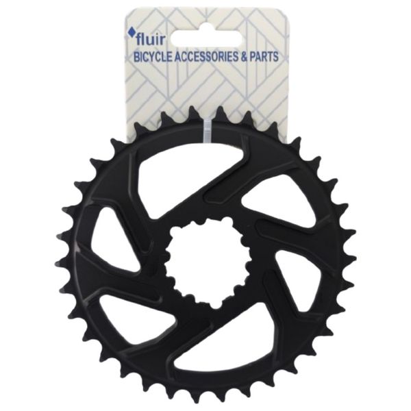 Fluir Bicycle Alloy Chainring GXP 3 Degree Narrow Wide 34T