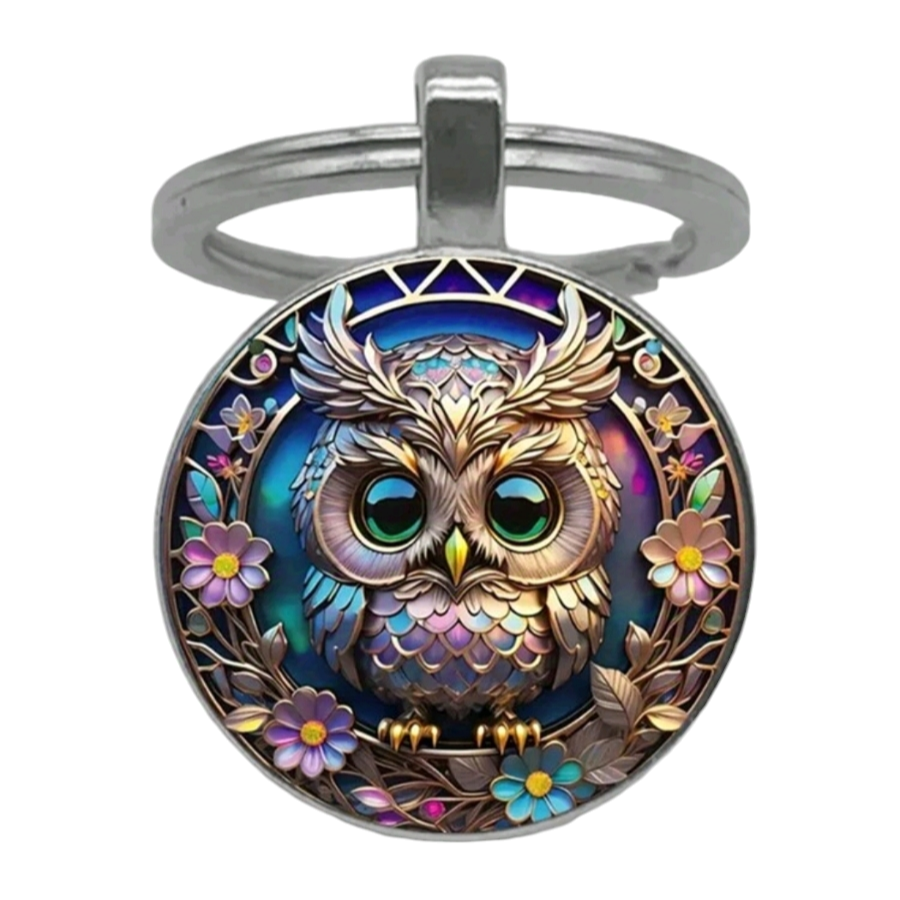 Colourful Owl Keyring