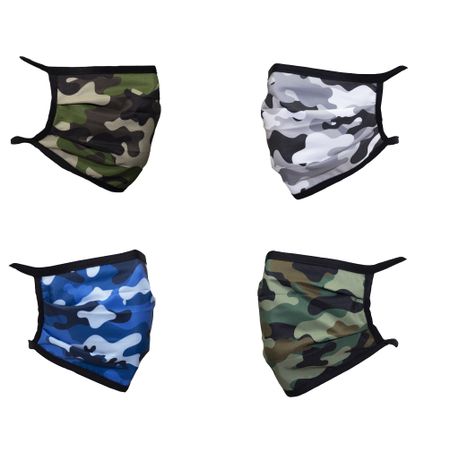 Download Camo Triple Layer Fabric Face Mask Pack Of 4 Buy Online In South Africa Takealot Com Yellowimages Mockups