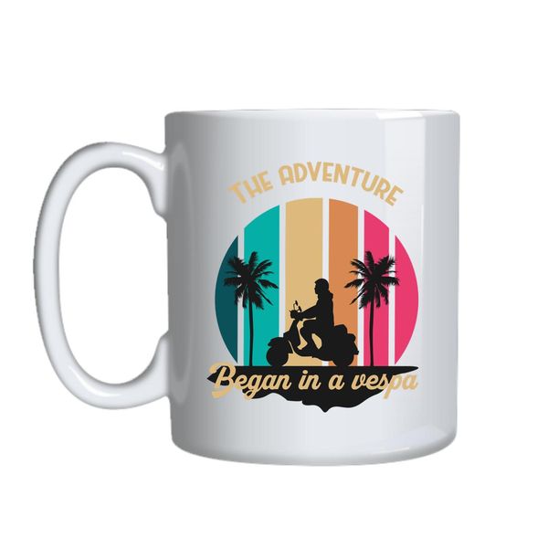 Began In A Vespa Mug Gift Idea 149