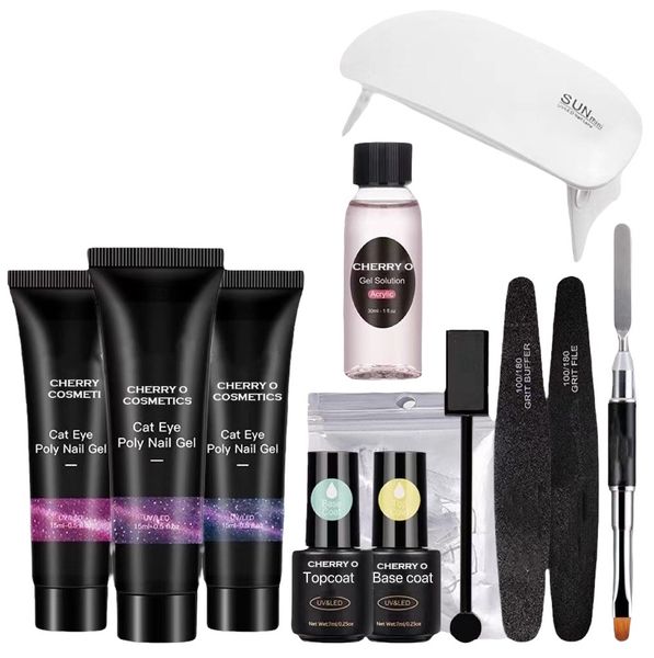 Cherry O Cosmetics Cat Eye Poly Gel Set 12pcs