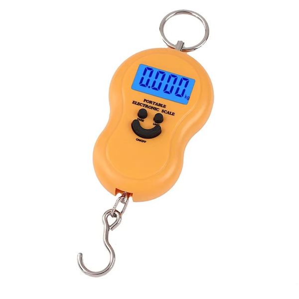 50kg Digital Portable Hanging Weighing Scale - LED Screen, Hook Type