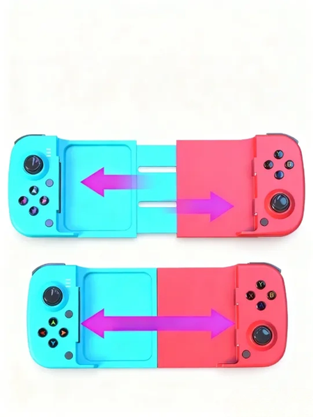 Blue/red wireless gamepad, compatible with Android/iPhone, PC