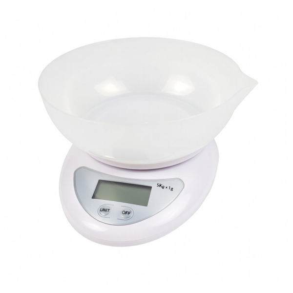 Digital Kitchen Scale with Removable 600ml Bowl