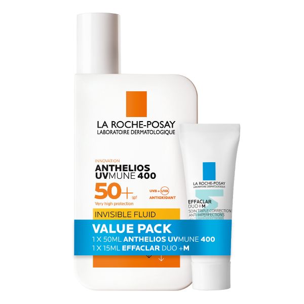 La Roche Posay Anthelios Sunscreen SPF50 50ml + Duo+M Moisturiser 15ml