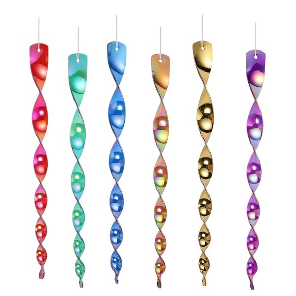 Garden Reflective Anti Bird Repellent Hanging Spiral Set of 6