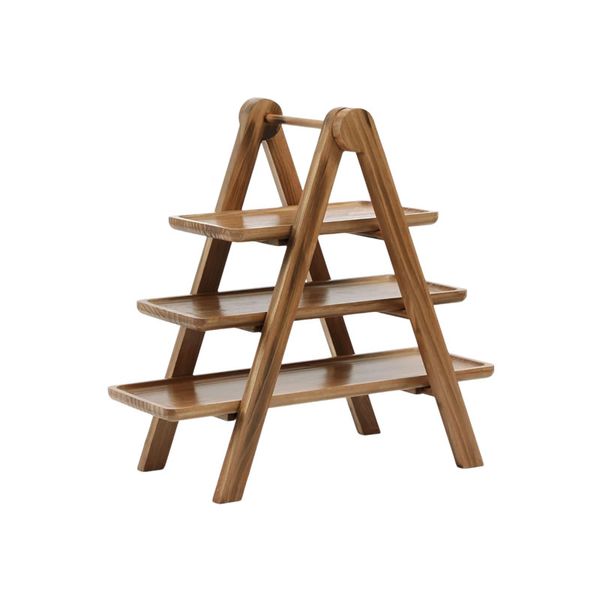 Wooden Tray 3 Tier Serving Tray