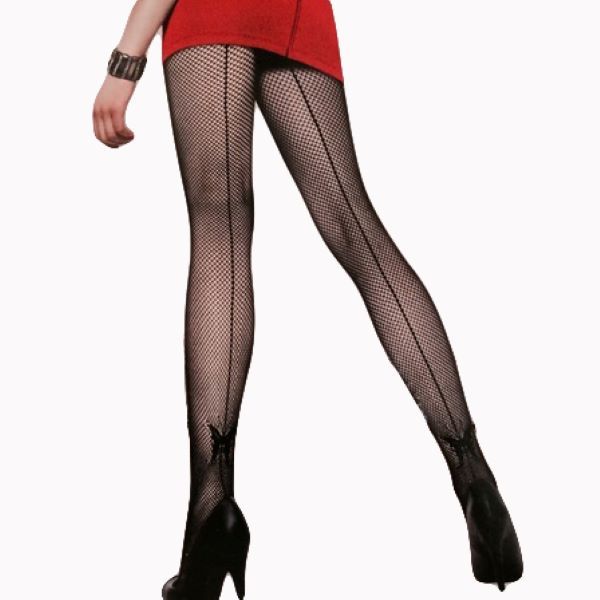 Fishnet Stockings with Butterfly Pattern