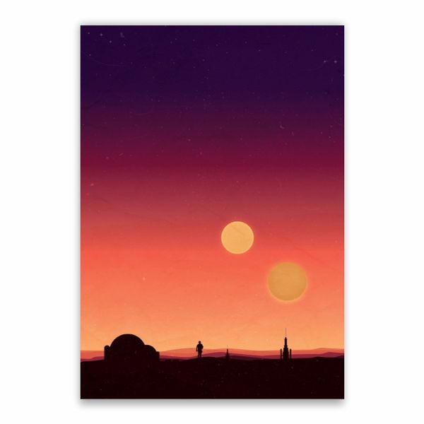 Planet Tatooine Landscape Poster - A1
