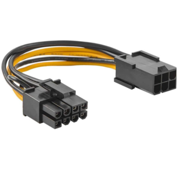 PCI-E 6-Pin to 8-Pin Power Adapter Cable - PCI-Express GPU Power Converter