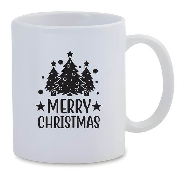 White Ceramic Mug 350ml - Merry Christmas 3