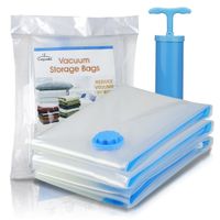 Vacuum Storage Bags for Clothes Beddings Airtight -Jumbo 3 Pack
