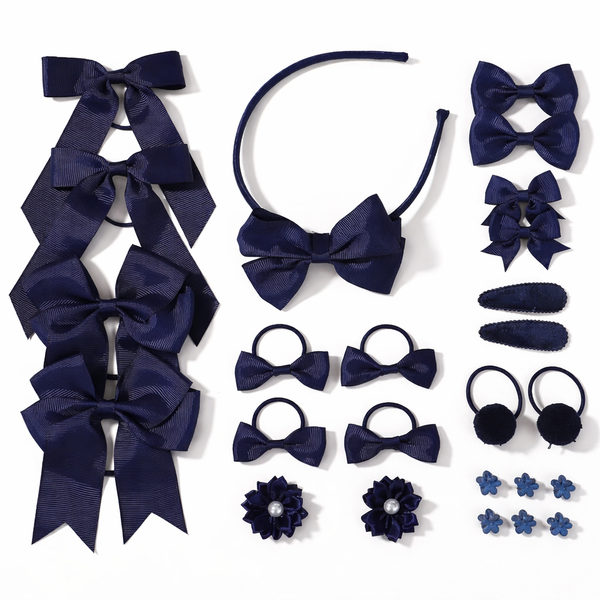 25 Pieces Cute Bow Tie Hair Accessories Set