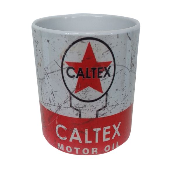 Vintage `Oil Can` Coffee Mug - Caltex Motor Oil Mug
