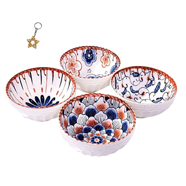 Japanese Rice Bowl, Set of 4