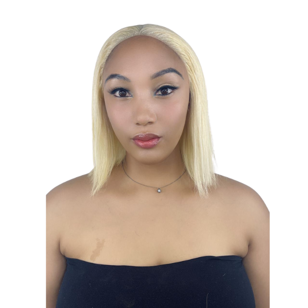Blonde frontal bob wig 10