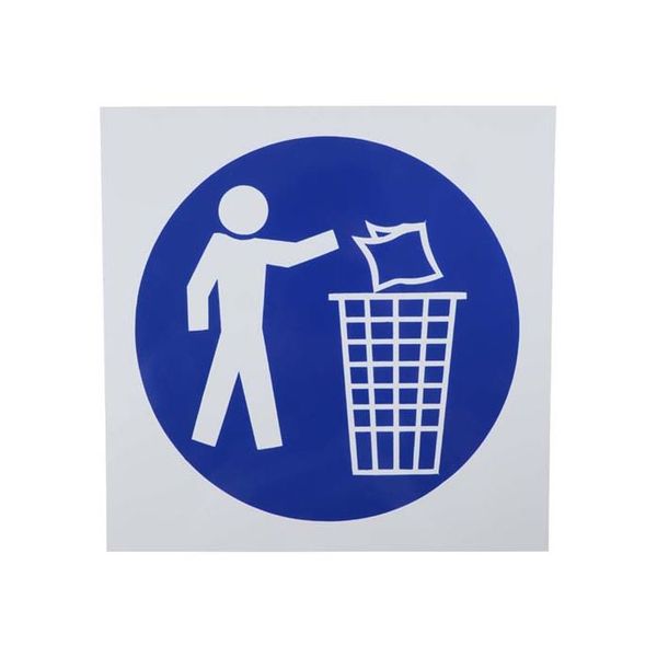 Plastic Keep Area Clean Sign 290 x 290mm MV14