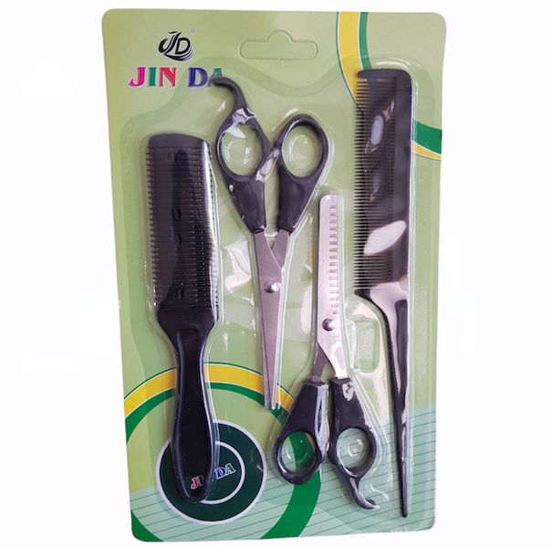 4 Piece Quality Hair Dressing &amp; Barber Set - Cosmetology Tools