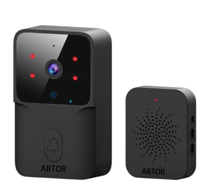 ABTORWireless Video Doorbell, 3M Visual Alert,With 720P Video Camera, Black