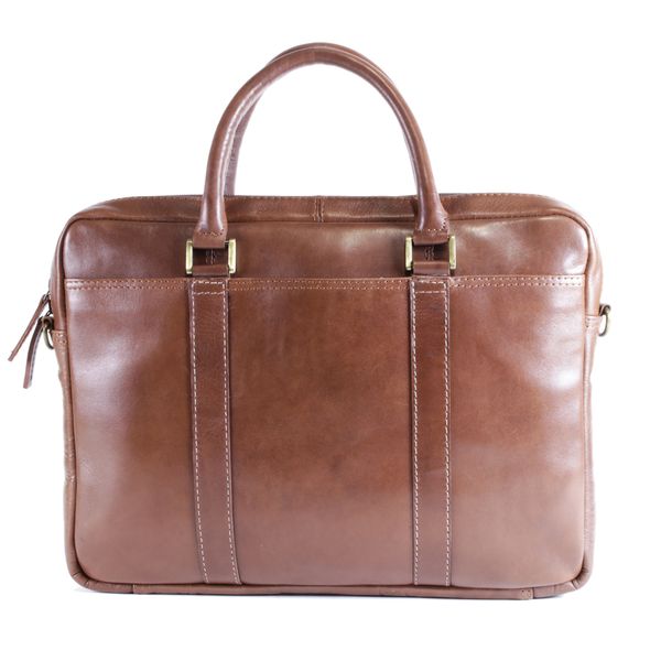 NUVO - Genuine Leather 15 inch Joseph Laptop Bag Tan