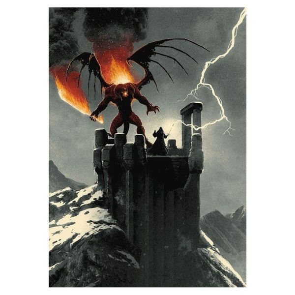Gandalf VS Balrog - A1 Poster