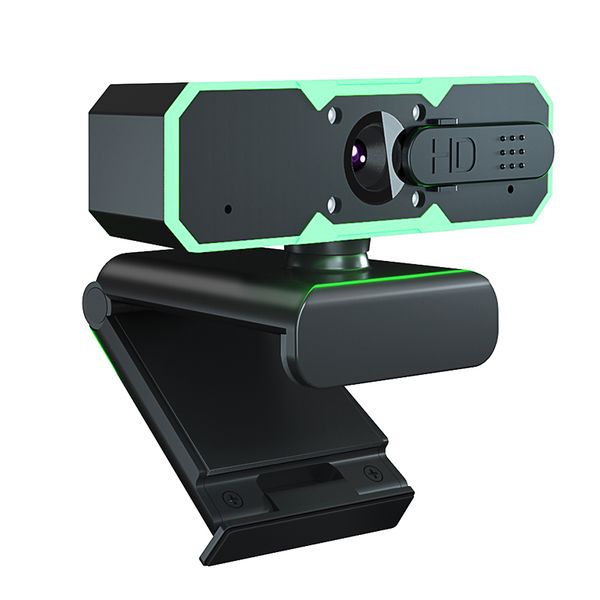 1080P 60FPS Streaming Camera Webcam with Microphone and Fill RGB Light