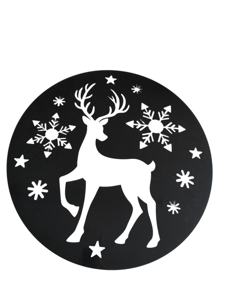 Aluminum Decorative Screen - Reindeer 65cm
