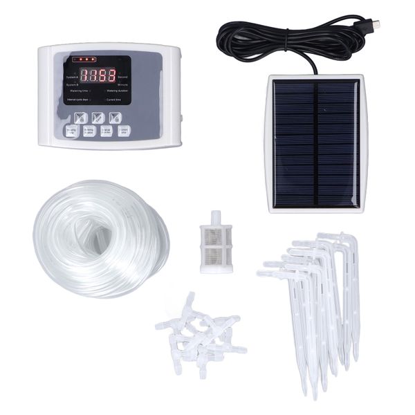 Solar Pump Kit Auto Water 10 Plants w/Alarm
