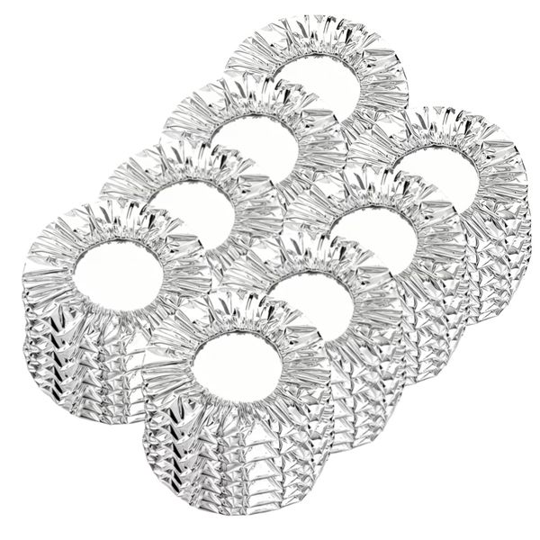 Kitchen Reusable Aluminum Insulation Foil Elastic Food Covers - 50pc