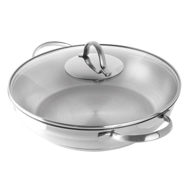 Rohe Casserole/Braising Pan &amp; Lid: All Stove, Oven and Dishwasher Safe 28cm