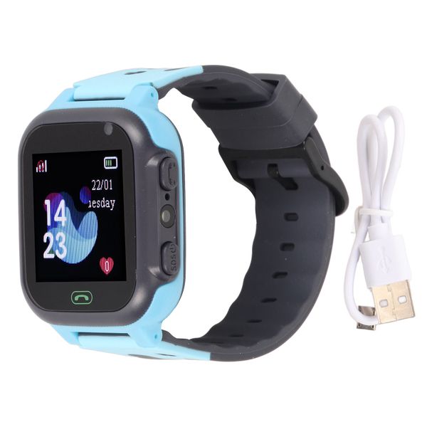 Kids Smartwatch 1.44in Touch Screen Smart Watch 2G GSM Phone Call SOS Blue