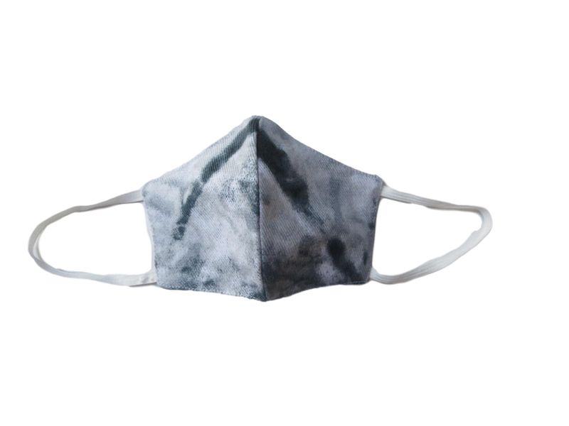 Totland Kids Face Mask - Blue and White Cloth - Medium