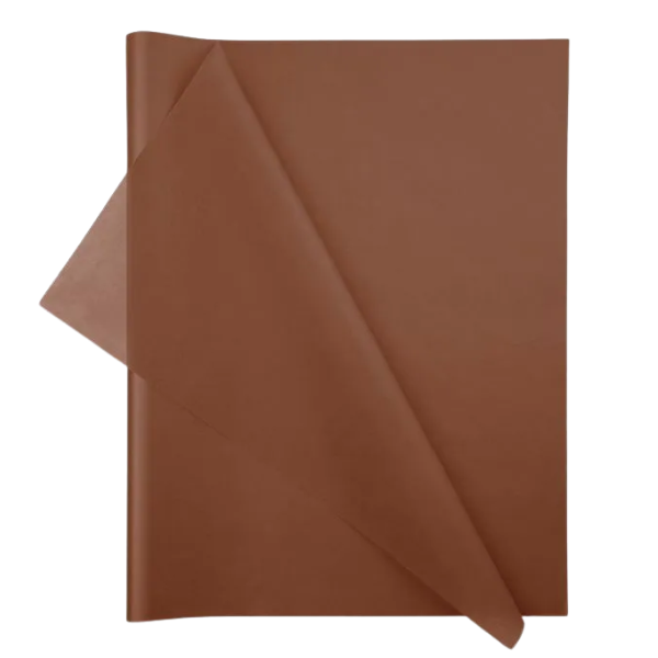 Wrapping Tissue Paper - 24 Sheets Raw Sienna - Eco-friendly &amp; Recyclable