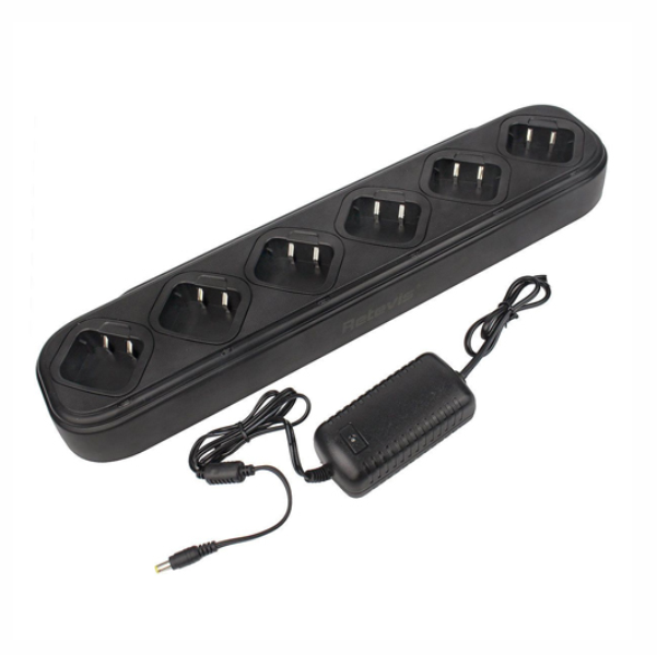 6 Way Desk Charger for BAOFENG UV-5R Two Way Radio Universal Rapid Charge