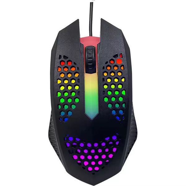 USB Wired Mouse For Gaming/Office/Home-Lightweight Honeycomb Design RGB-GC