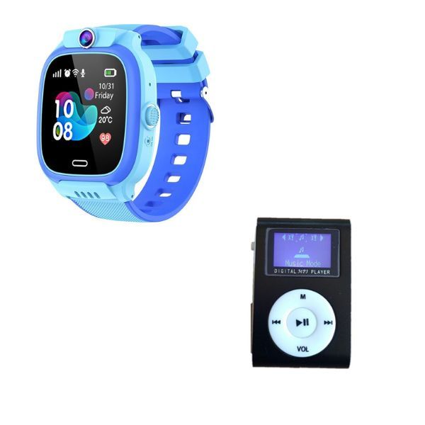 Kiddies Y31 Smart Watch Blue with a Black Ezra MP3 Player Shop