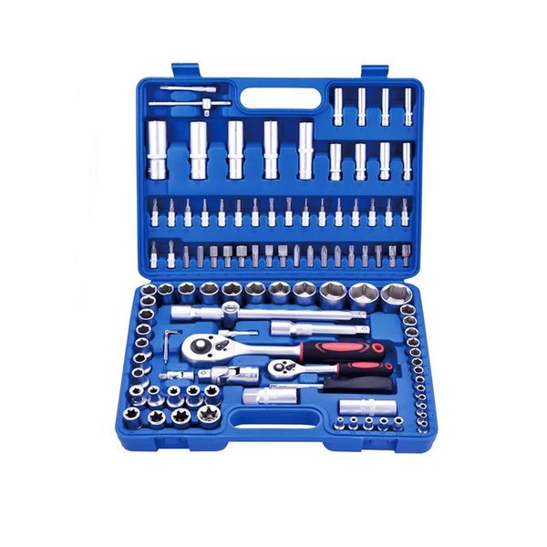 108-Pcs Professional Socket Set Tool Box Set With Wrench JG000322
