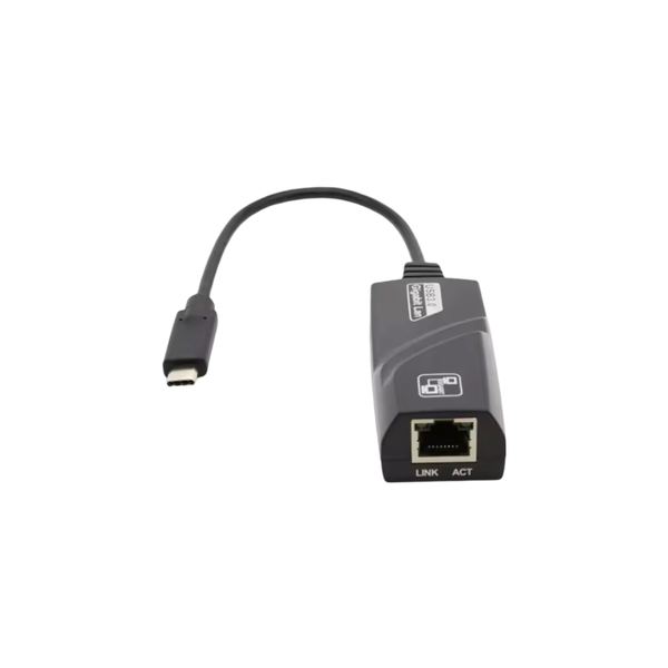 USB-C Gigabit Ethernet Adapter for Laptops (10/100/1000Mbps) TYPE-C-RJ45