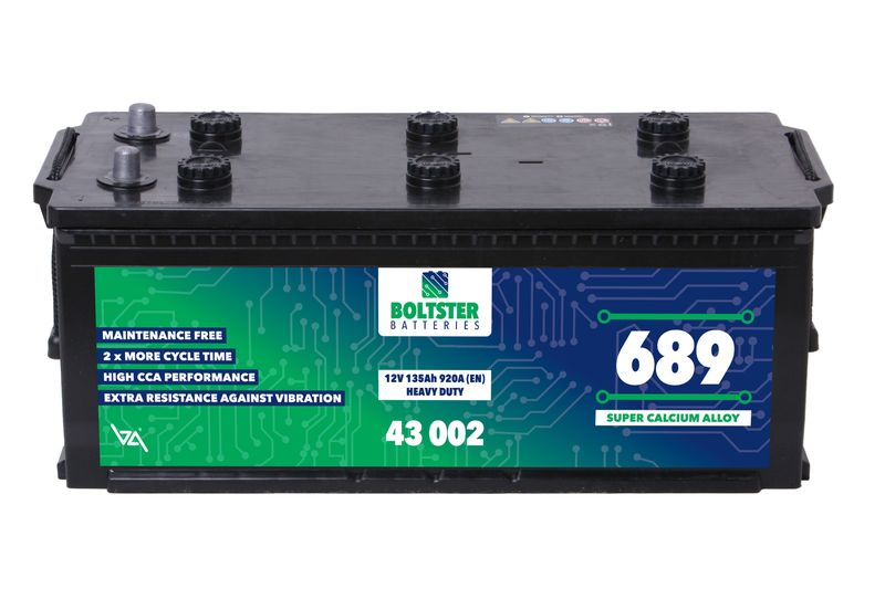 Boltster 689 Heavy-Duty Auto Battery 12V 135Ah