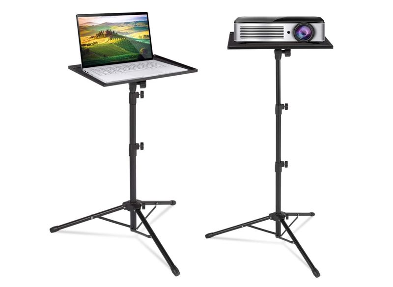 All-in-one Collapsible Projector and Laptop Tripod Stand