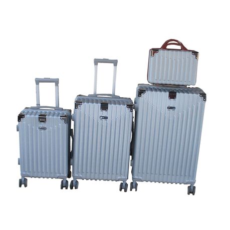 4 Piece Silver ABS Luggage Set with Spinner Wheels Vanity Case Shop Today. Get it Tomorrow takealot