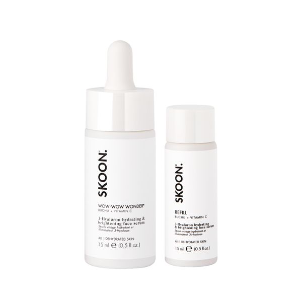SKOON. WOW-WOW WONDER Serum 15ml + REFILL - 3 Hyaluron &amp; Vitamin C