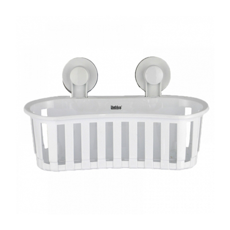 Bathlux Shelf Basket With Suction Cups, Bathroom Shelves With Suction Cups