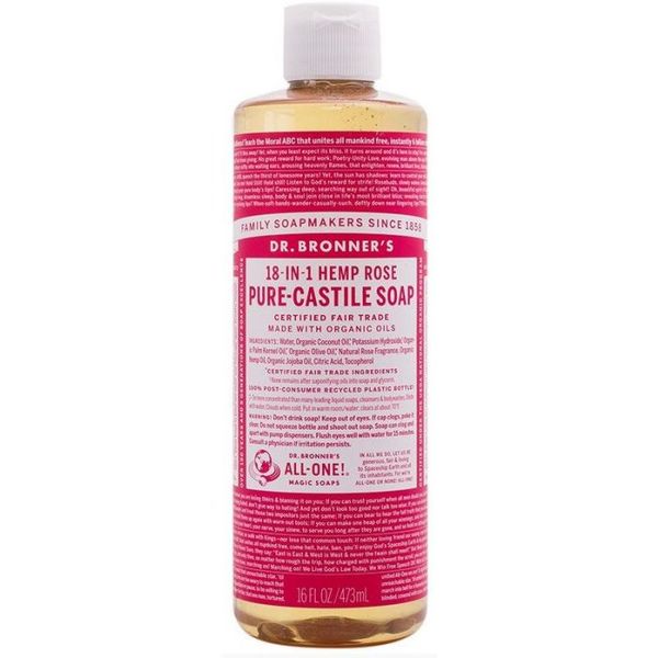 Rose-Castile Liquid Soap 473ml