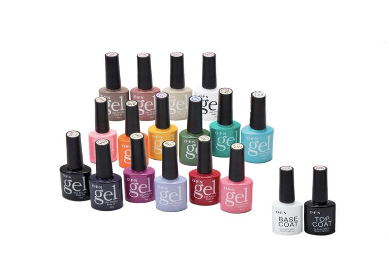 18 Piece UV Gel Nail Polish Colour Kit