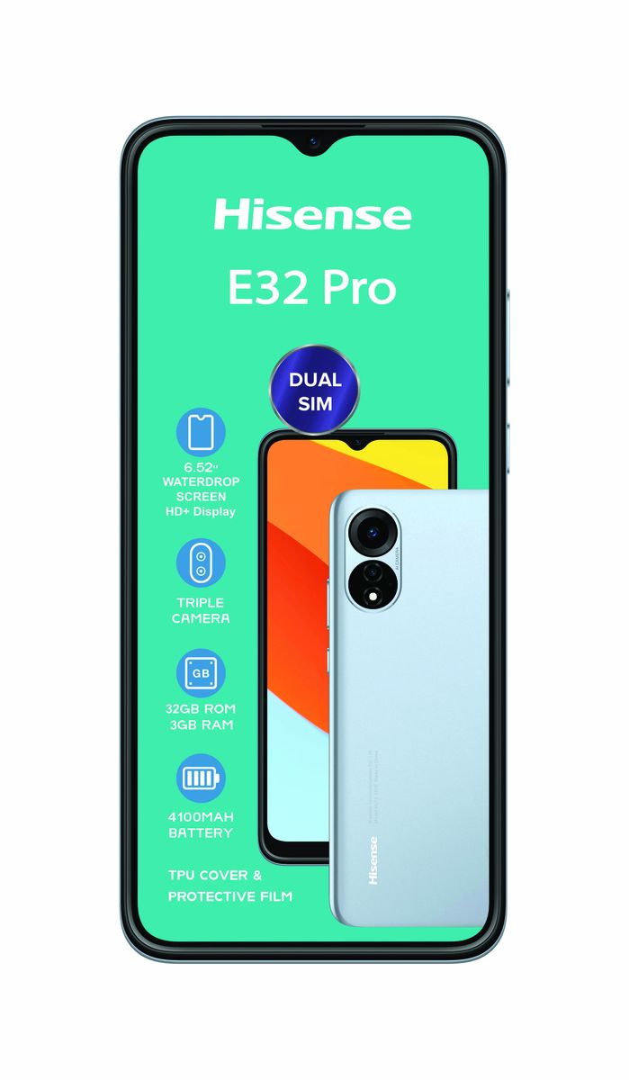 Hisense E32 PRO Dual SIM LTE Smart Phone 32GB - Blue