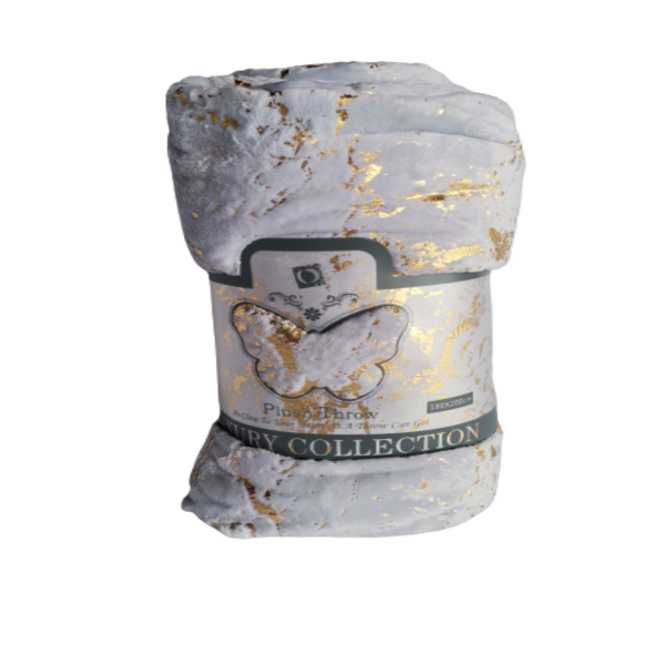 Plush Throw Luxury Collection- Light Blue