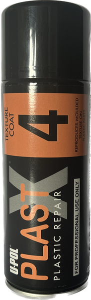 U-Pol - PLAST X Plastic Texture Coating Aerosol 400ml - Fine Texture